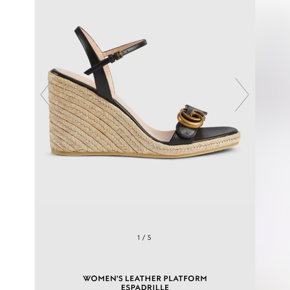 Black Gucci gently used espadrilles size 40(10) - Picture 2 of 13